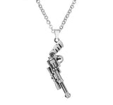 Pistol Pendants Necklaces Submachine Gun Necklace Men Hip Hop Jewelry Chain Collier